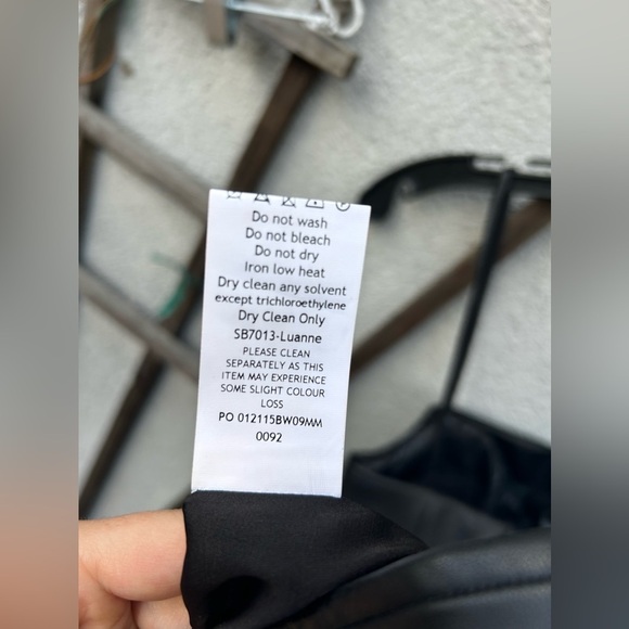 HOUSE OF CB 'Luanne' Black Vegan Leather Corset Midi Dress - Picture 9 of 13